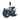 Addmotor Spytan reverse electric trike in blue, folded