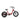 Addmotor Landtan fat tire electric trike in red