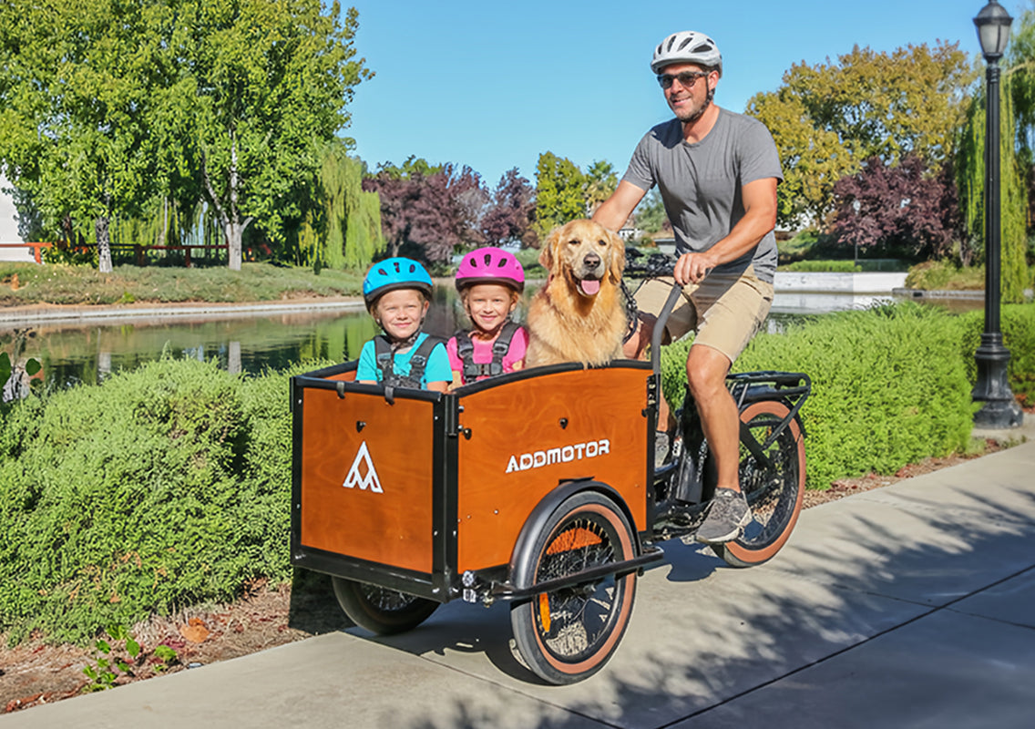 Addmotor E‑325 Top‑Rated Electric Cargo Trike for Family and Work Needs