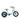 Addmotor Landtan fat tire electric trike in blue