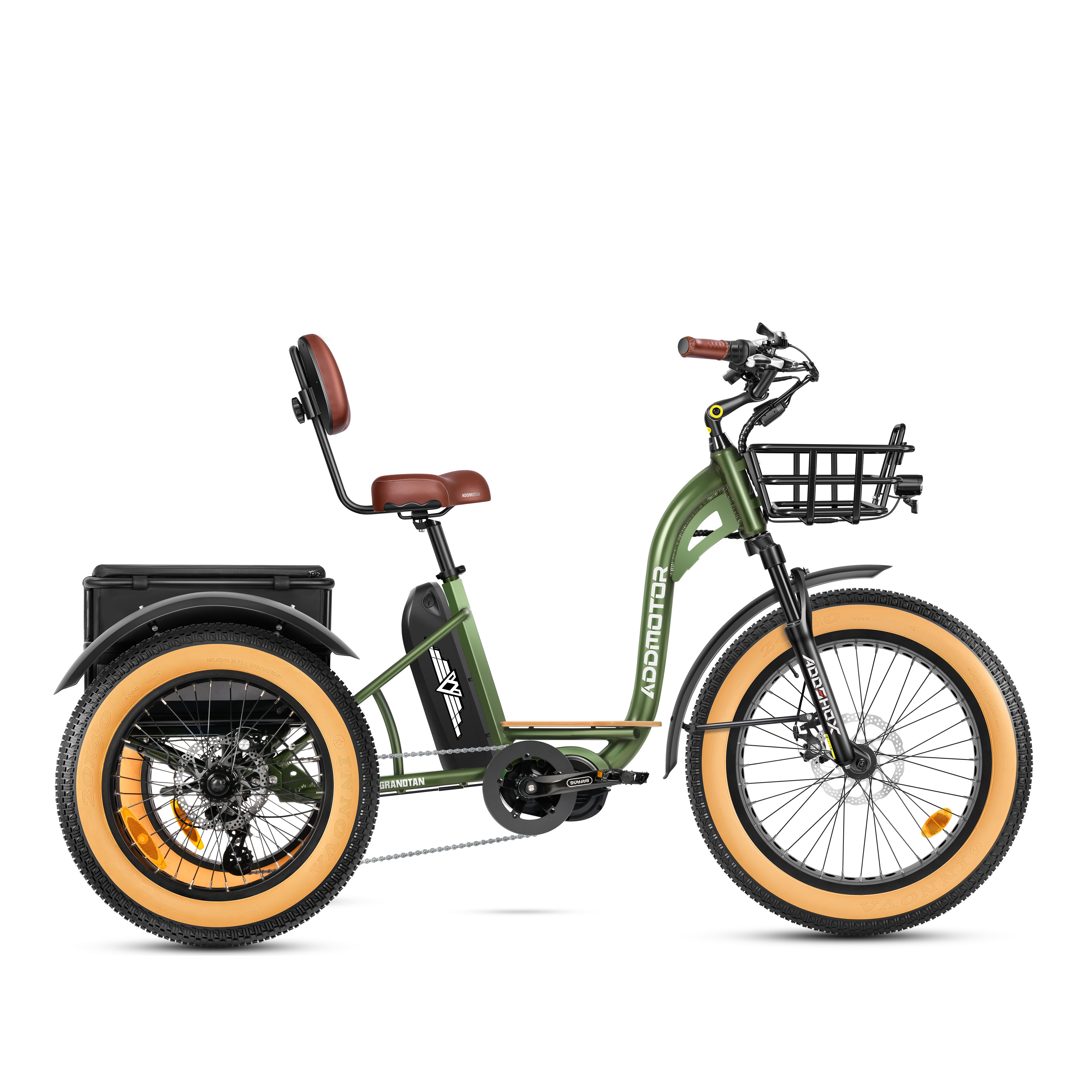 Addmotor Grandtan Turbo 1000W Mid-Drive Electric Tricycle
